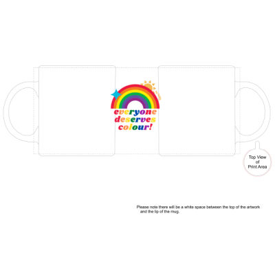 Everyone Deserves Colour boutique ceramic mug Thumbnail