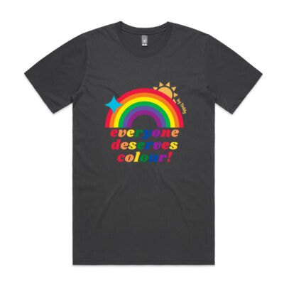 Everyone Deserves Colour men's/unisex faded tee Thumbnail