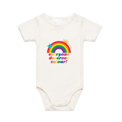 Everyone Deserves Colour baby onesie Thumbnail