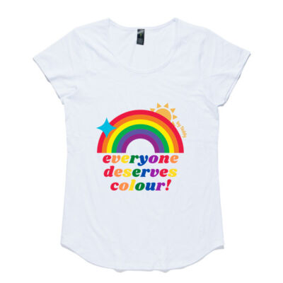 Everyone Deserves Colour Women's Tee (scoop neck, capped sleeves) Thumbnail