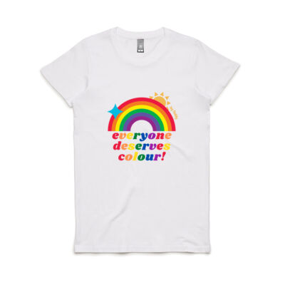 Everyone Deserves Colour women's crew neck tee Thumbnail