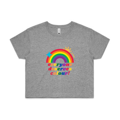 Everyone Deserves Colour women's crop tee Thumbnail
